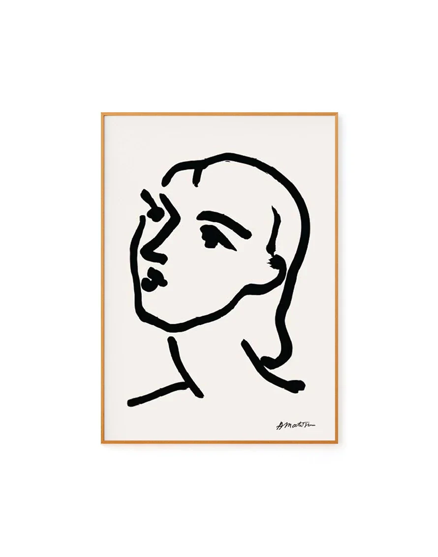 Woman Face by Henri Matisse