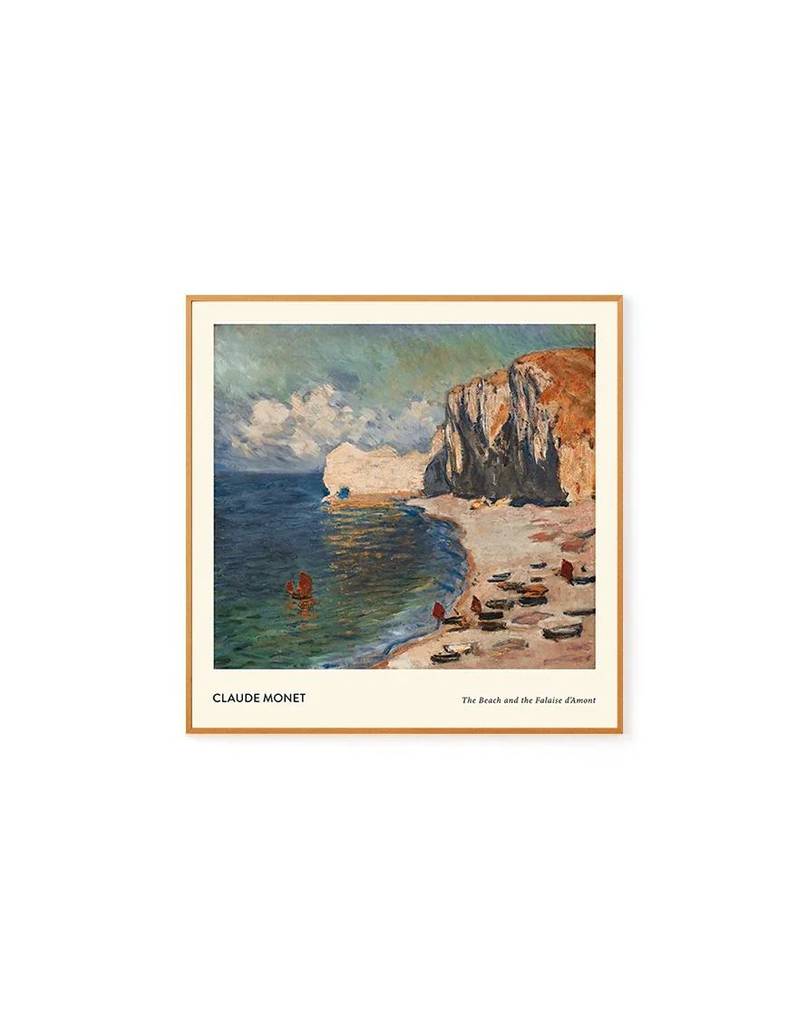 The Beach and the Falaise D'amont by Monet