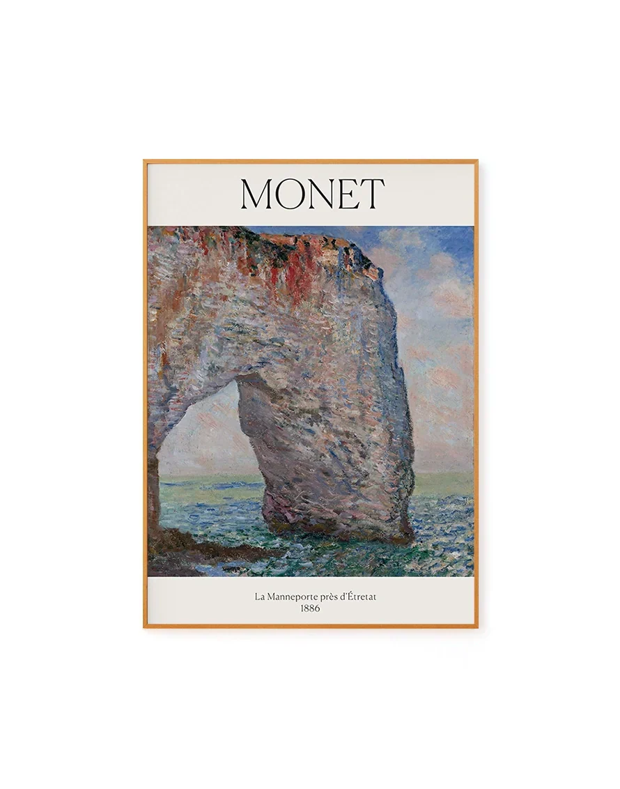 La Manneporte près d'Étretat by Claude Monet