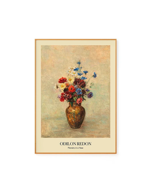 Flowers in a Vase by Odilon Redon