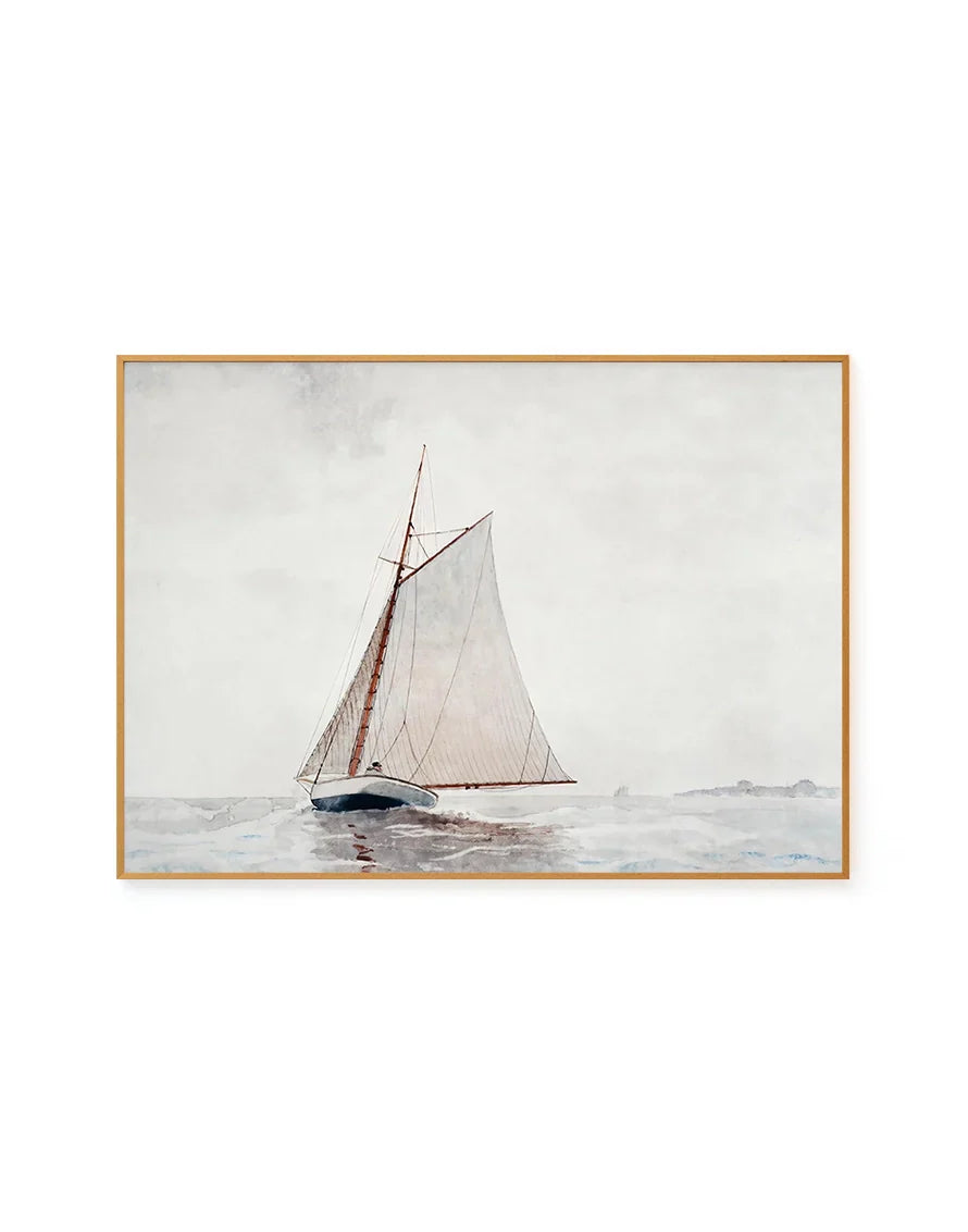 Sailing off Gloucester by Winslow Homer